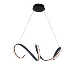 ACA DECOR κρεμαστό φωτιστικό led 40w 2400lm 3000k σε μαύρο χρώμα – HM91LEDP64BK