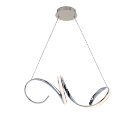 ACA DECOR κρεμαστό φωτιστικό led 40w 2400lm 3000k σε χρώμιο χρώμα – HM91LEDP64CH