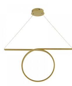 ACA DECOR   κρεμαστό φωτιστικό led 32w 1920lm 3000k σε ορείχαλκο χρώμα – HM98LEDP64BR
