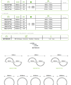 Κρεμαστό Γραμμικό Φωτιστικό σε Σχήμα Κύκλου/S/Ευθεία HOLY ACA
