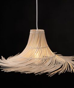 Κρεμαστό Φωτιστικό Σύμη 1xΕ27 Rattan D65xΗ19cm ACA – HX2219P