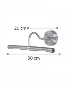 InLight Επιτοίχιο φωτιστικό από μέταλλο σε οξυντέ απόχρωση (1025-Οξυντέ)