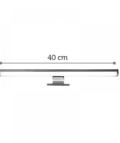 InLight Επιτοίχιο φωτιστικό από πλαστικό σε χρώμιο απόχρωση (1043-Β)
