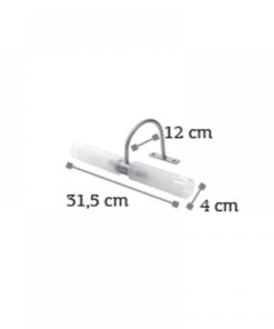 InLight Επιτοίχιο φωτιστικό από οξυντέ μέταλλο και αμμοβολή γυαλί (1046-Οξυντέ)