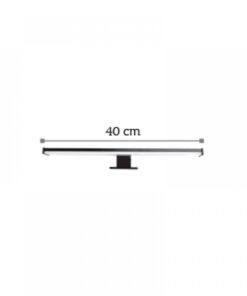 InLight Επιτοίχιο φωτιστικό από πλαστικό σε μαύρη απόχρωση (1047-Β)