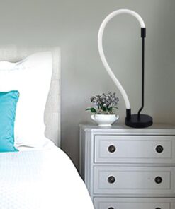 InLight Επιτραπέζιο φωτιστικό από μαύρο μέταλλο και σωλήνα σιλικόνης (3010)