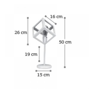 InLight Επιτραπέζιο φωτιστικό από λευκό μέταλλο (3442-WH)