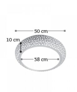 InLight Πλαφονιέρα οροφής λευκή από γύψο (42155-Α)