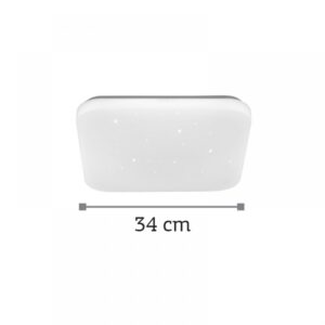 InLight Πλαφονιέρα οροφής LED 24W 4000K από λευκό ακρυλικό D:34cm (42163-Γ-Λευκό)