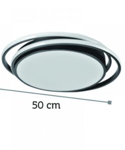 InLight Πλαφονιέρα οροφής από αλουμίνιο σε μαύρη απόχρωση (42172-Μαύρο)