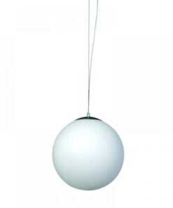 InLight Κρεμαστό φωτιστικό από λευκή οπαλίνα 1XE27 D:40cm (4253-Β)