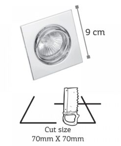 InLight Χωνευτό σποτ από χρυσό μέταλλο 1XGU10 D:9cm (43278-Χρυσό)