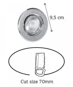 InLight Χωνευτό σποτ από χρώμιο μέταλλο (43285-Χρώμιο)
