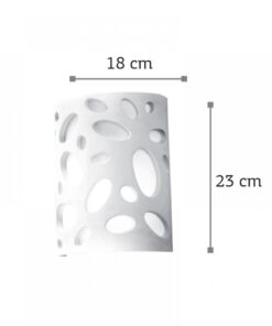 InLight Επιτοίχιο φωτιστικό λευκό από γύψο (43343)