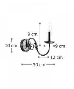 InLight Επιτοίχιο φωτιστικό από οξυντέ μέταλλο (43369)