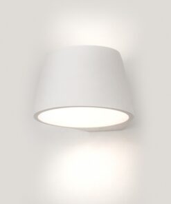 InLight Επιτοίχιο φωτιστικό λευκό από γύψο 1XE14 D:15,5cm (43375)