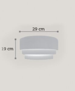 InLight Επιτοίχιο φωτιστικό λευκό από γύψο (43388)