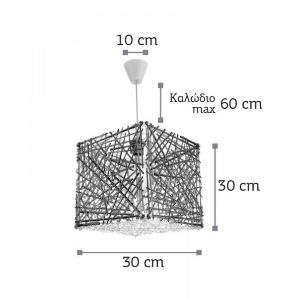 InLight Κρεμαστό φωτιστικό από μοβ plexiglass (4339-Μοβ)
