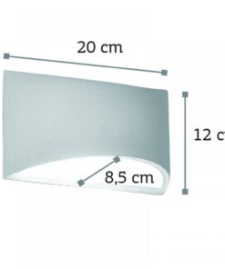 InLight Επιτοίχιο φωτιστικό λευκό από γύψο (43415)