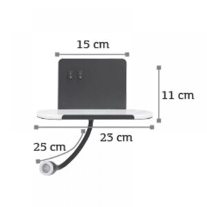 InLight Επιτοίχιο φωτιστικό από λευκό μέταλλο (43416-WH)