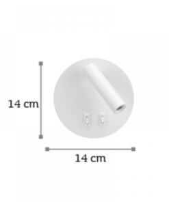 InLight Επιτοίχιο φωτιστικό από λευκό μέταλλο (43418-WH)