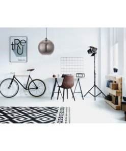 InLight Κρεμαστό φωτιστικό από φιμέ γυαλί 1XE27 D:30cm (4355-Α)