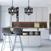InLight Κρεμαστό φωτιστικό από μαύρο μέταλλο 1XE27 D:30cm (4418-BL)