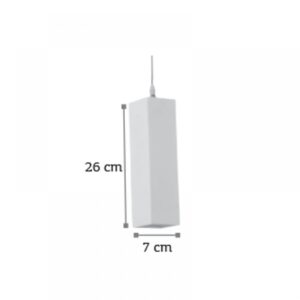 InLight Κρεμαστό φωτιστικό λευκό από γύψο 1XE27 D:7cm (4507)