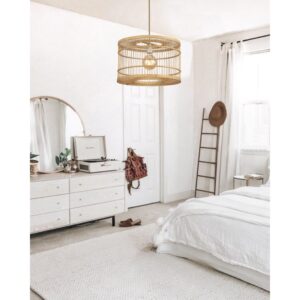 InLight Κρεμαστό φωτιστικό από ρατάν 1XE27 D:40cm (4524)