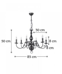 InLight Κρεμαστό φωτιστικό από οξυντέ μέταλλο (5309-8)