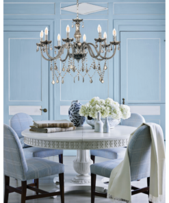 InLight Κρεμαστό φωτιστικό από φιμέ γυαλί και κρύσταλλα (5314-8-FIME)