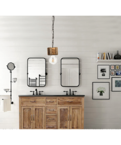 InLight Κρεμαστό φωτιστικό από ξύλο και σχοινί 1XE27 D:10cm (5318-1)