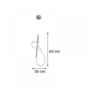 InLight Κρεμαστό φωτιστικό από χρυσαφί μέταλλο και σωλήνα σιλικόνης (6015-GL)