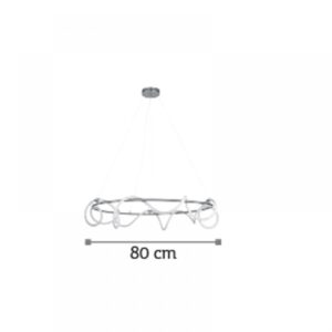 InLight Κρεμαστό φωτιστικό από χρυσαφί μέταλλο και σωλήνα σιλικόνης (6017-A-GL)