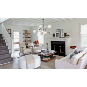 InLight Κρεμαστό φωτιστικό από χρώμιο μέταλλο και λευκή οπαλίνα 8XG9 D:90cm (6169-8-CH)