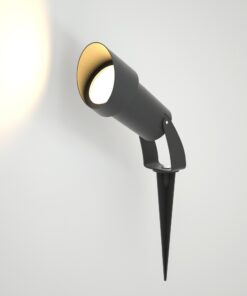 it-Lighting Shafer Φωτιστικό Σποτ Τοίχου/Καρφί Κήπου Ανθρακί 1xGU10 D:27cmx18cm (80600144)