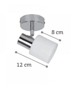 InLight Επιτοίχιο σποτ από μέταλλο σε οξυντέ απόχρωση (9064-1Φ-Οξυντέ)