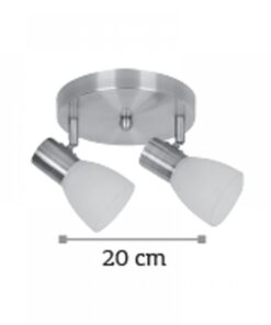 InLight Επιτοίχιο σποτ από μέταλλο σε οξυντέ απόχρωση (9064-2Φ-Οξυντέ)