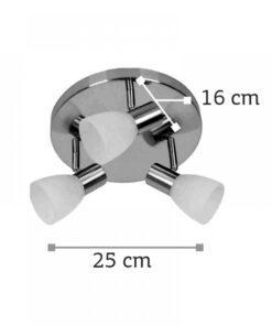 InLight Επιτοίχιο σποτ από μέταλλο σε οξυντέ απόχρωση (9064-3Φ-Οξυντέ)