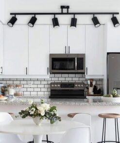 InLight Σποτ Οροφής από μέταλλο σε μαύρη απόχρωση 6XGU10 D:110cm (9081-6)