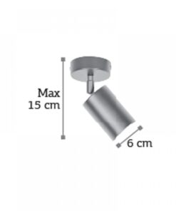 InLight Επιτοίχιο σποτ από χρυσαφί μέταλλο (9082-1)