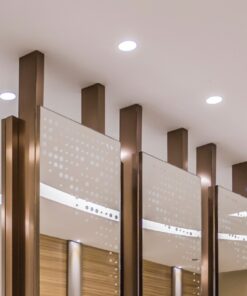 InLight Χωνευτό σποτ από χρώμιο μέταλλο 1XGU10 IP44 D:8cm (Χ0008-CH)