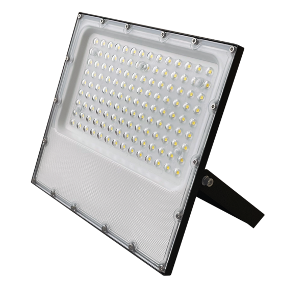 LED Προβολέας 100W ACA Μαύρος 90° 12000lm 100-277V Αδιάβροχος IP65  Ψυχρό Λευκό 6000K – J10060