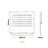 LED Προβολέας 150W ACA Μαύρος 90° 18000lm 100-277V Αδιάβροχος IP65 Φυσικό Λευκό 4000K – J15040