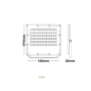 LED Προβολέας 50W ACA Μαύρος 90° 5750lm 100-277V Αδιάβροχος IP65 Θερμό Λευκό 3000K – J5030
