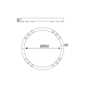 ΟΡΟΦΗΣ ΦΩΤΙΣΤΙΚΟ LED 36W COB ΜΑΥΡΟ ΑΛΟΥΜΙΝΙΟ 3000K 3240LM D65ΧΗ6,5CM MAGNETO ACA DECOR – JNAC36LED65BK