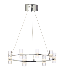 ΚΡΕΜΑΣΤΟ ΦΩΤΙΣΤΙΚΟ LED2835 32W ΧΡΩΜΙΟ ΑΛΟΥΜΙΝΙΟ 3000Κ 2880LM D52XH131.5M IONIAN ACA DECOR – JNDP32LED52CH