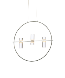 ΚΡΕΜΑΣΤΟ ΦΩΤΙΣΤΙΚΟ LED2835 12W ΧΡΩΜΙΟ ΑΛΟΥΜΙΝΙΟ 3000Κ 1080LM D53XH173CM IONIAN ACA DECOR – JNEP12LED53CH