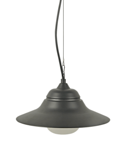 Κρεμαστό Φωτιστικό 1xE27 Μαύρο Ατσάλι+Γυαλί ø340 IP44 ACA – JULIE1PBK