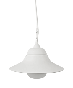 Κρεμαστό Φωτιστικό 1xE27 Λευκό Ατσάλι+Γυαλί ø340 IP44 ACA – JULIE1PWH